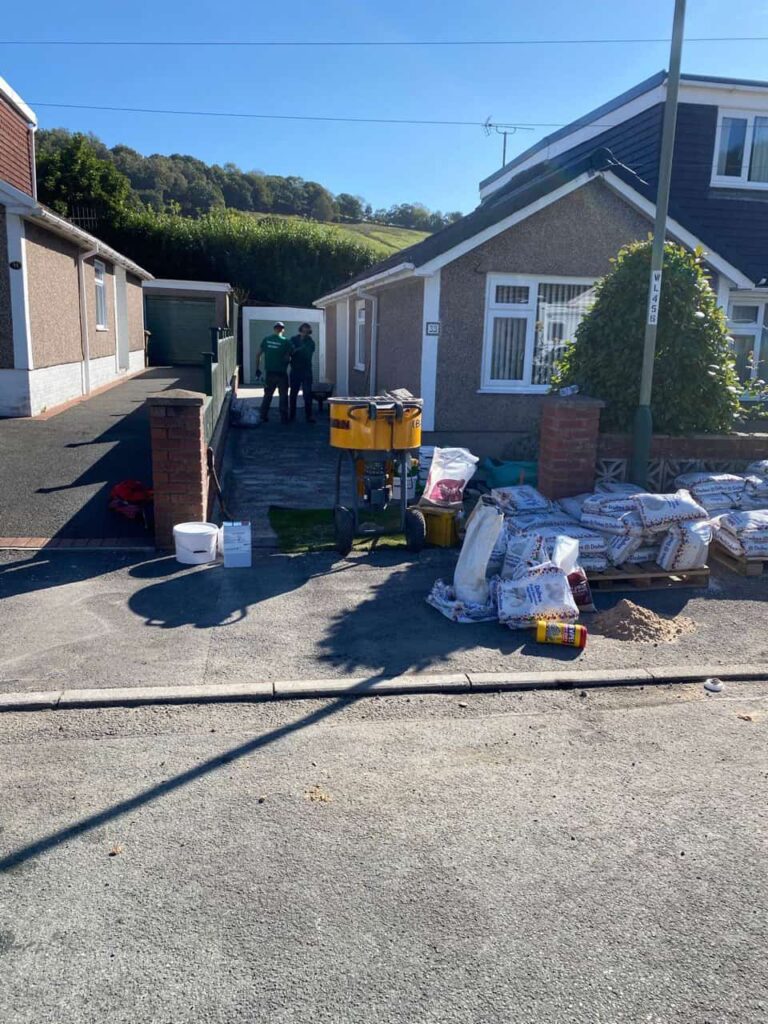 This is a photo of a resin path installed in Wigan by Wigan Resin Driveways