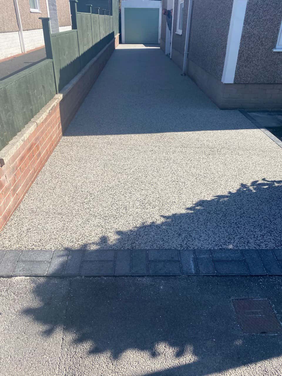 This is a photo of a resin path installed in Wigan by Wigan Resin Driveways